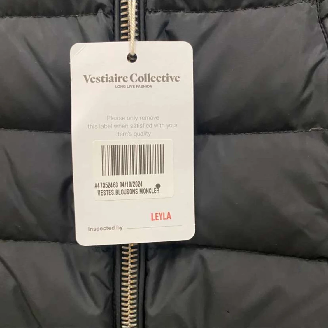 Svart quiltad jacka från Moncler - 91