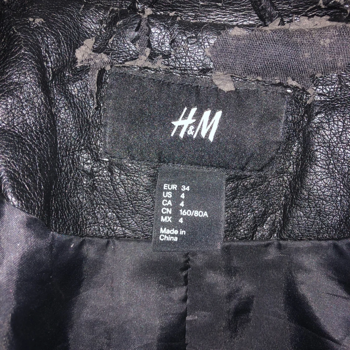 Svart läderjacka  - 93