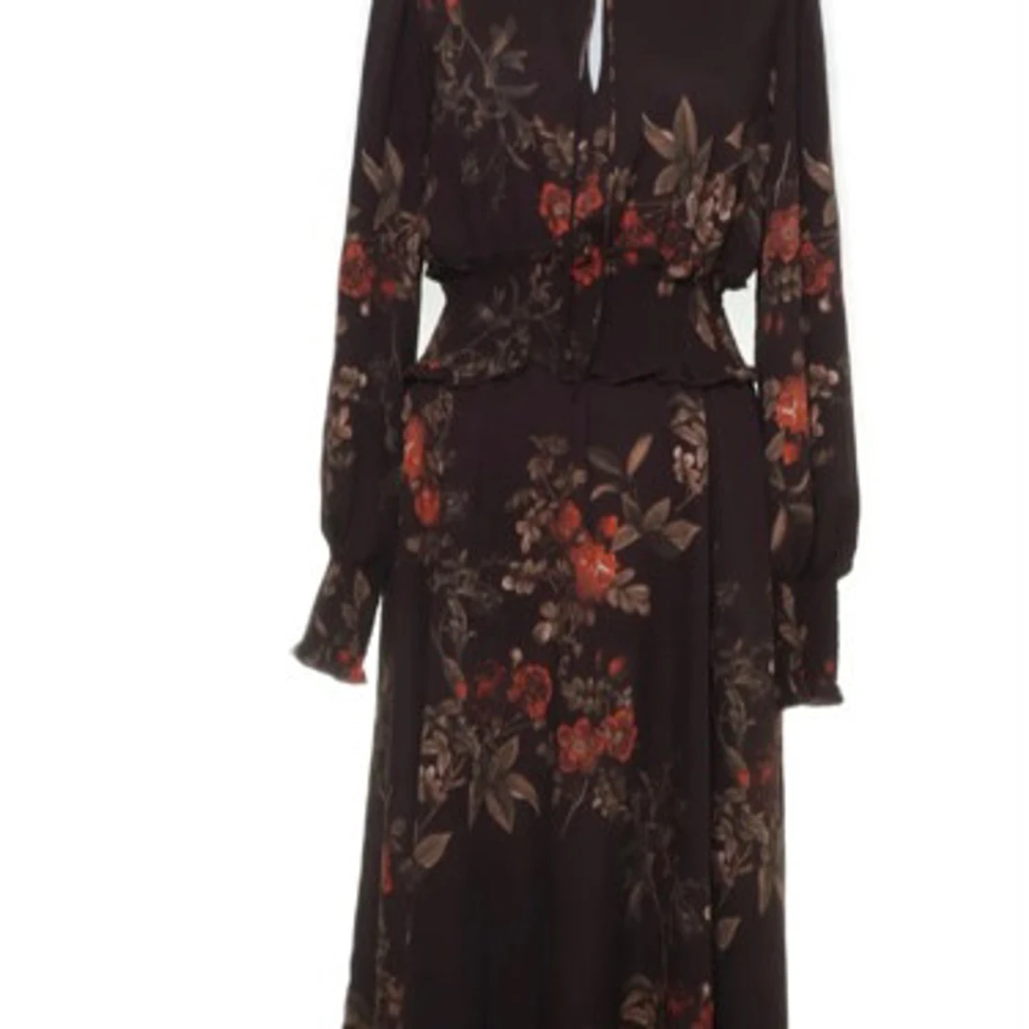 Blommig långklänning