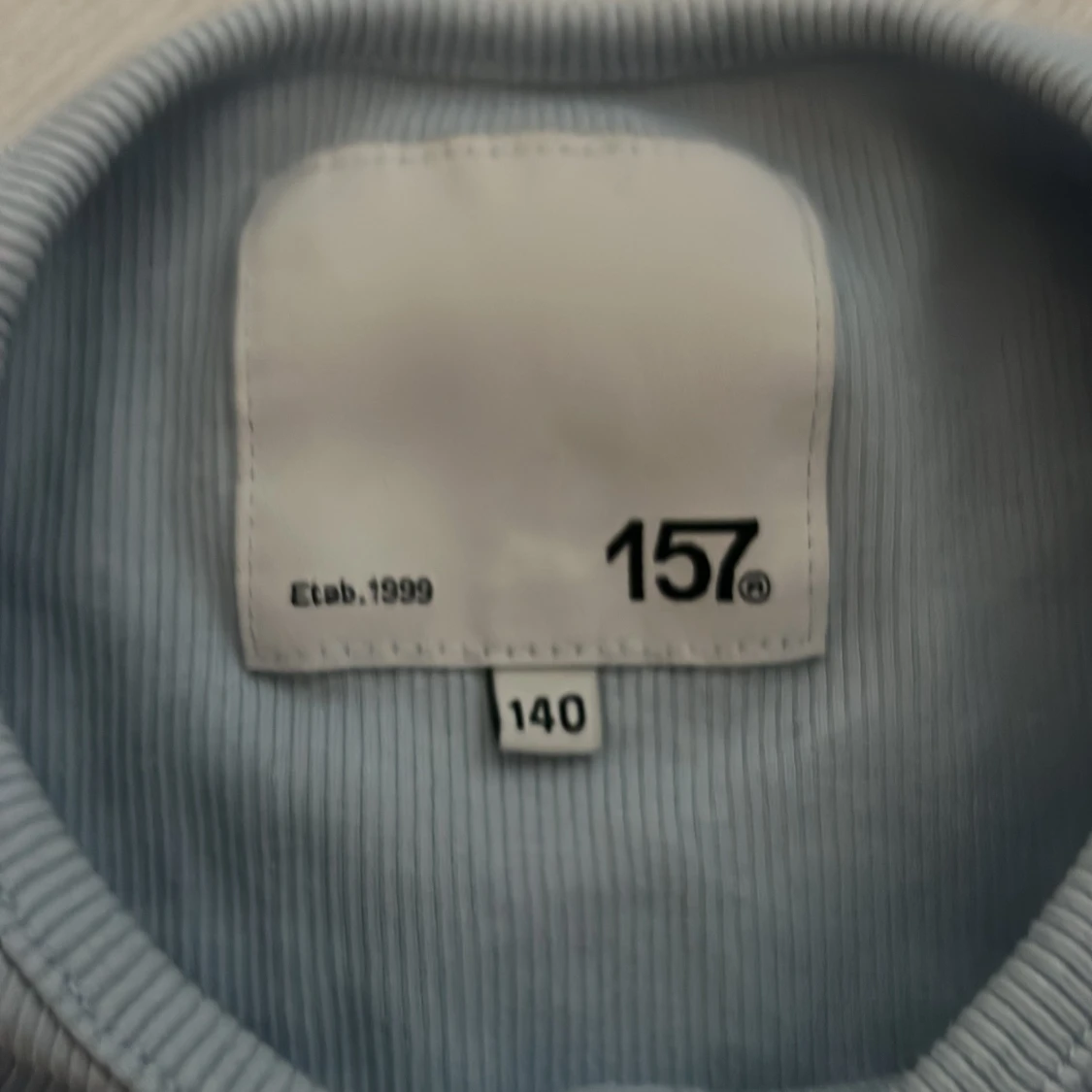 Ljusblå ribbad kofta från 157 - 2