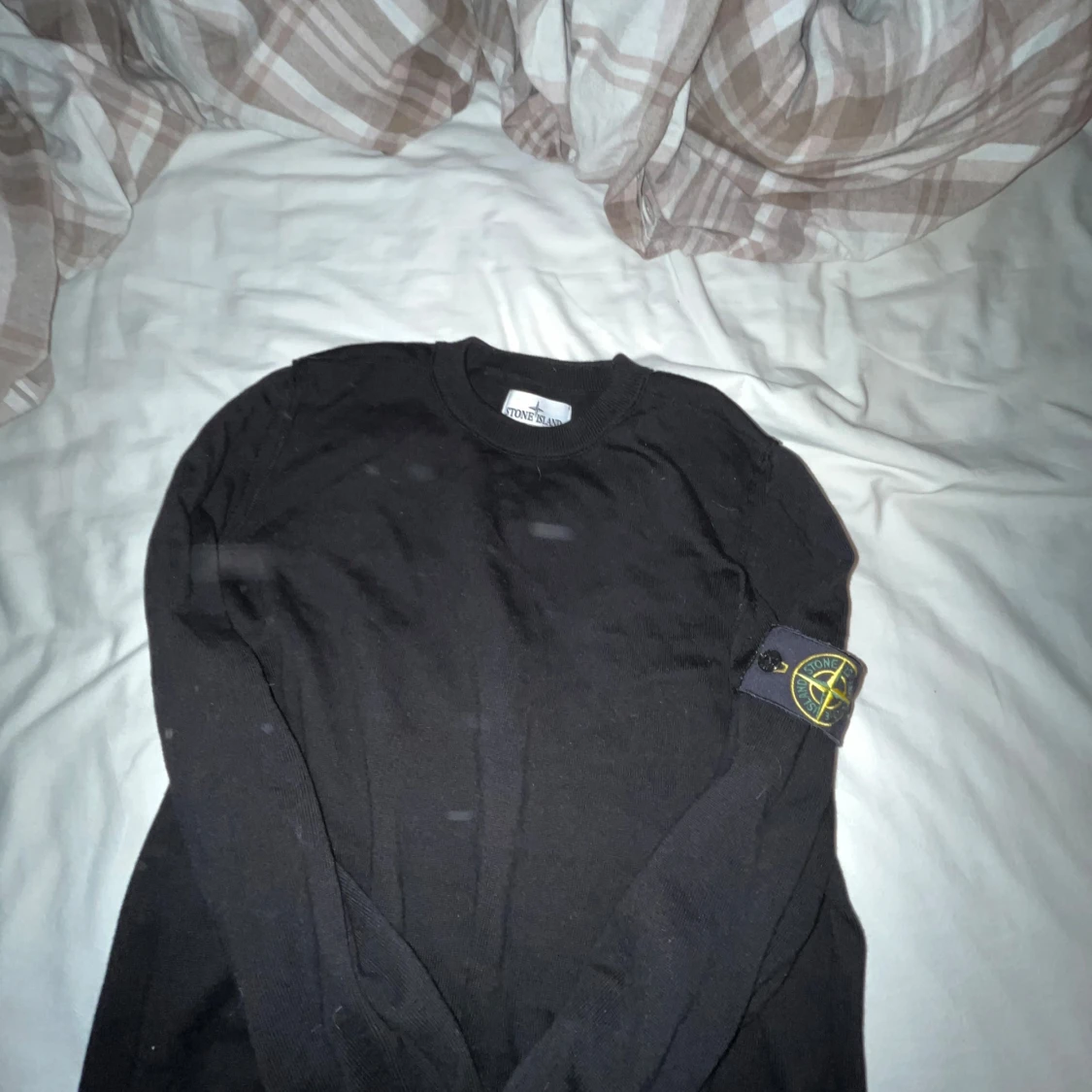 Svart Stone Island Kashmir tröja