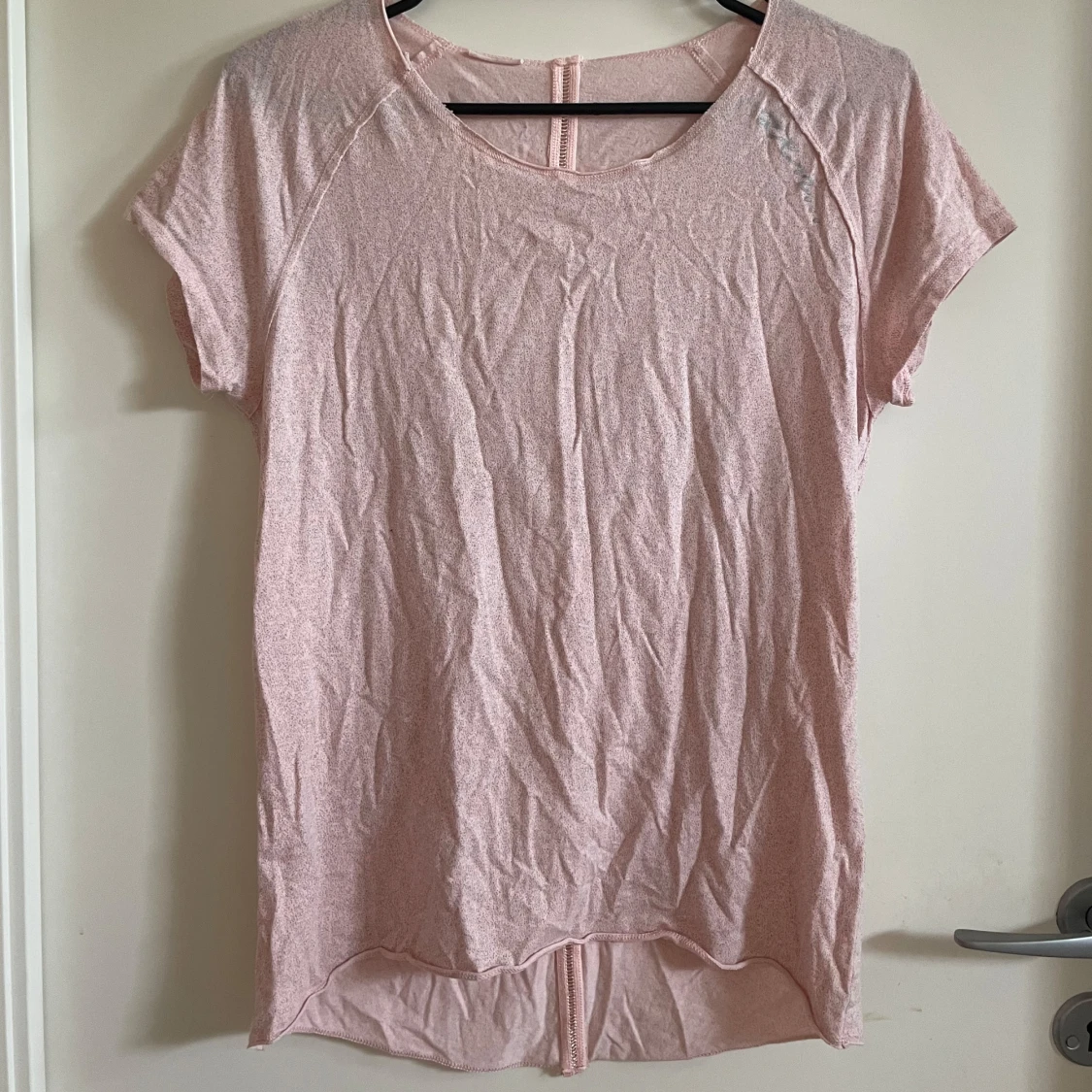 Ljusrosa kortärmad topp