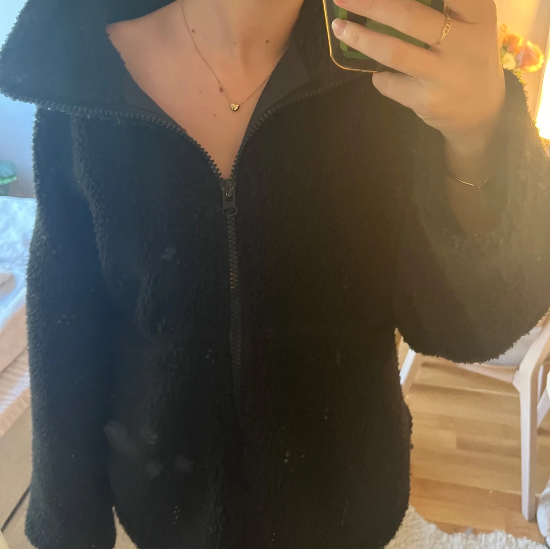 svart teddyjacka - 90