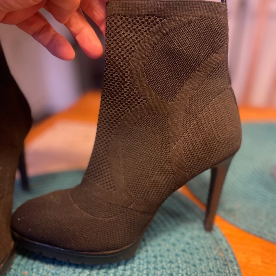 Svarta boots med klack - 3