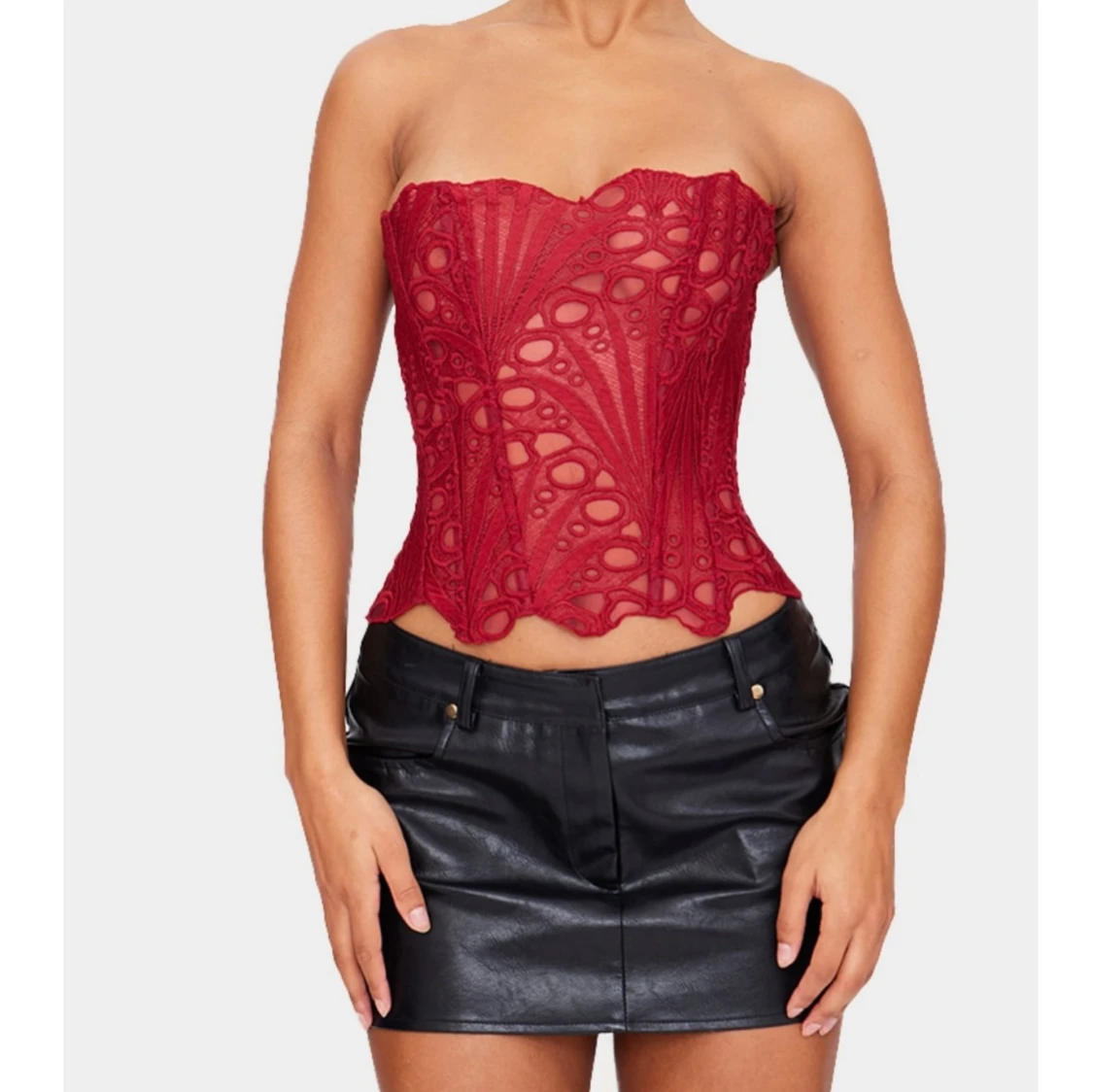 Röd korsett