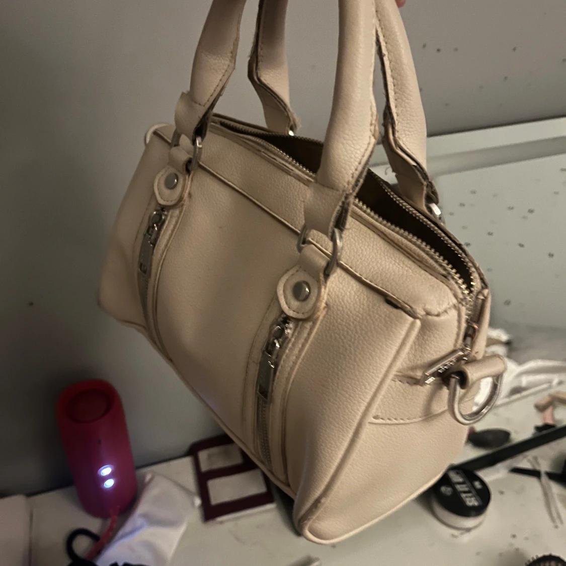 Beige handväska - 2