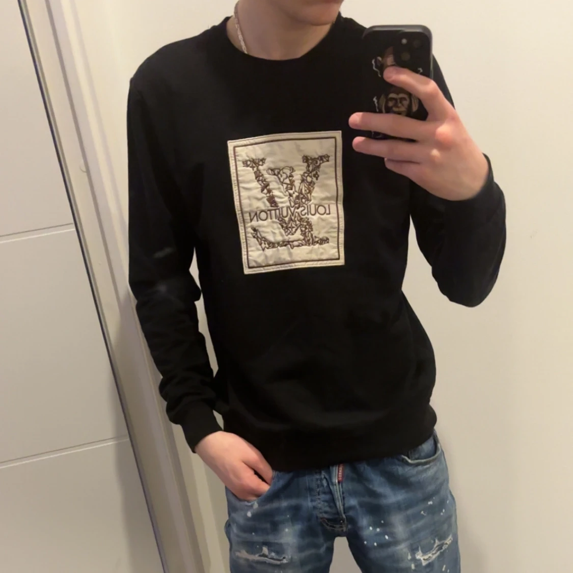 Svart långärmad tröja från Louis Vuitton - 2