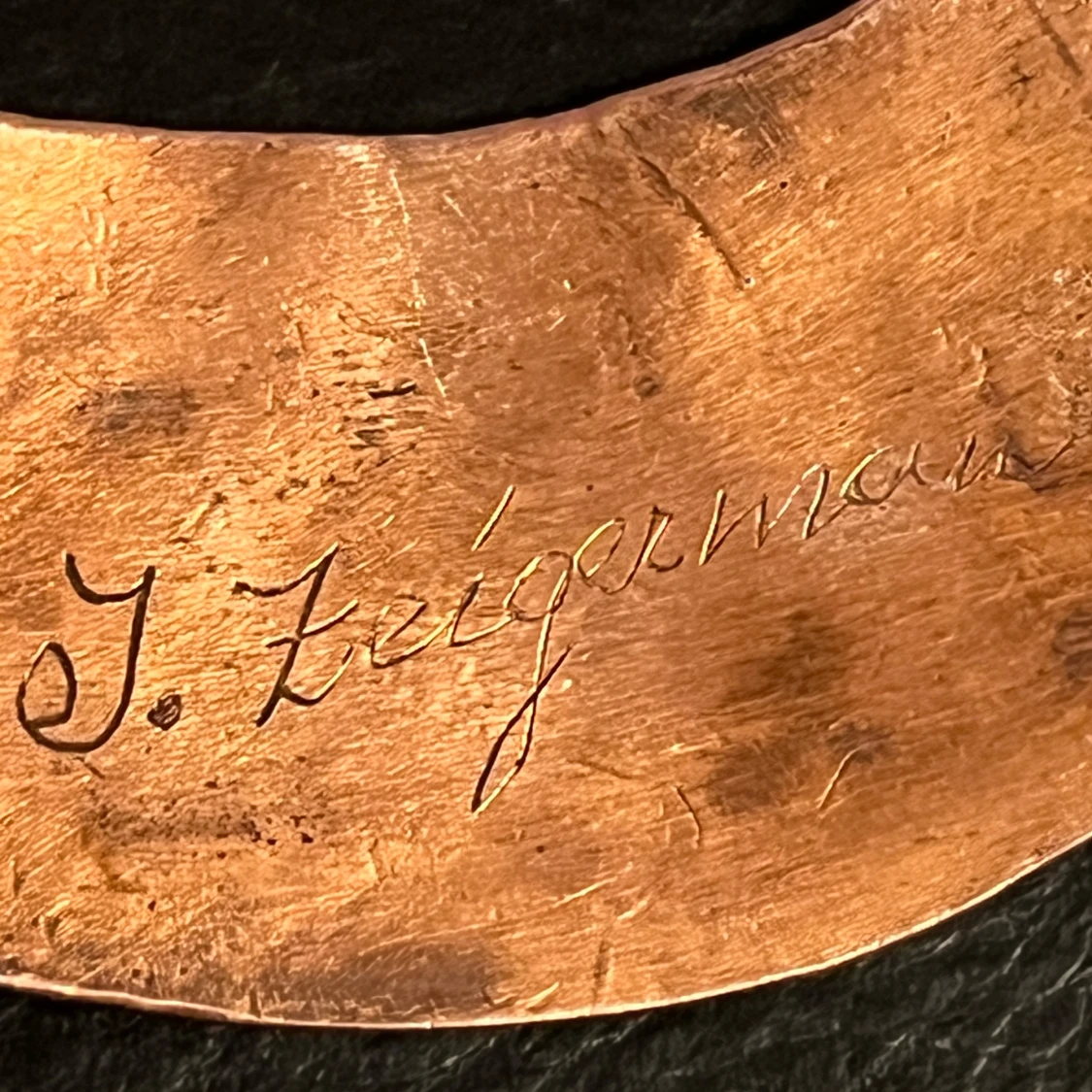 Vintage Unikt blått halsband med abstrakt design - 4