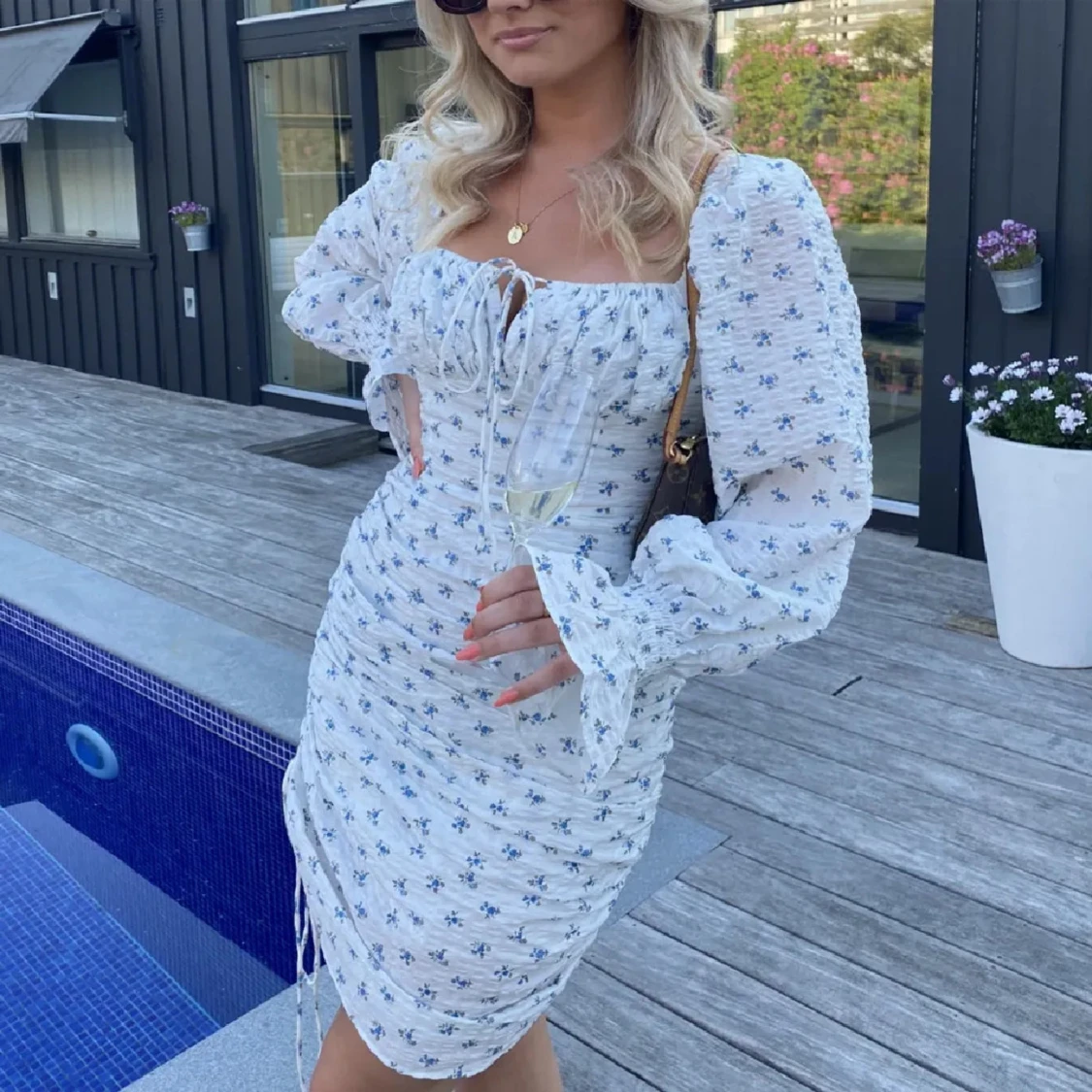 Blommig klänning från Adoore - 3