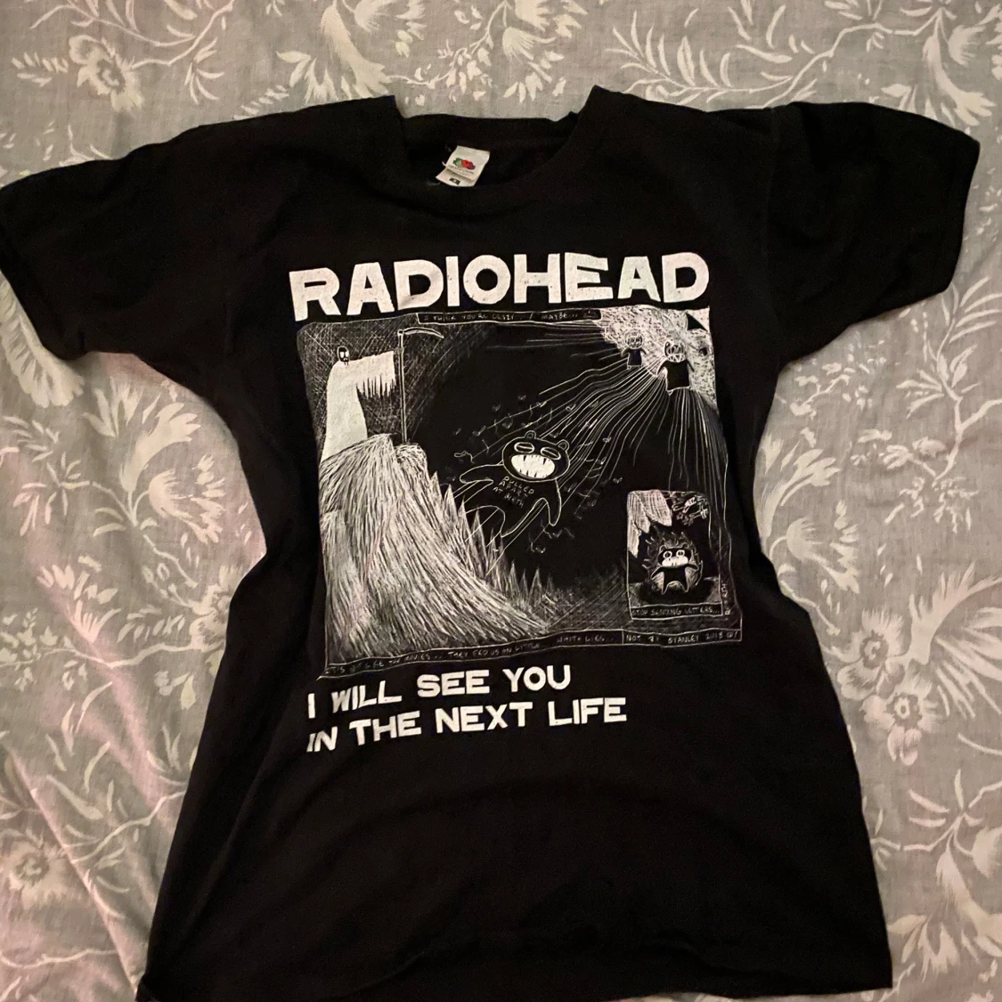 Svart Radiohead t-shirt