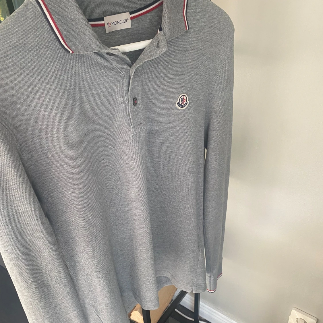 Långärmad pike moncler 