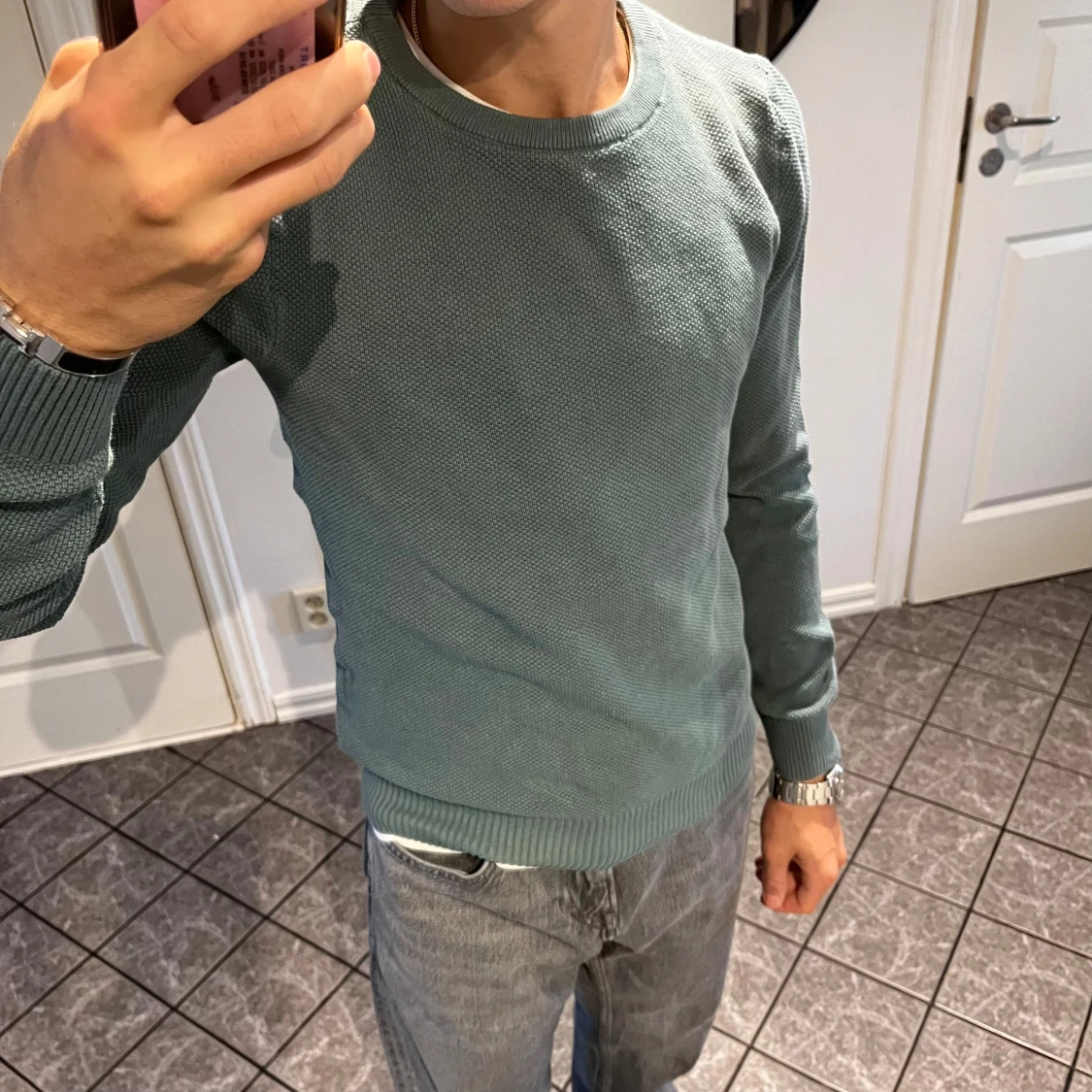 Stickad tröja  - 90