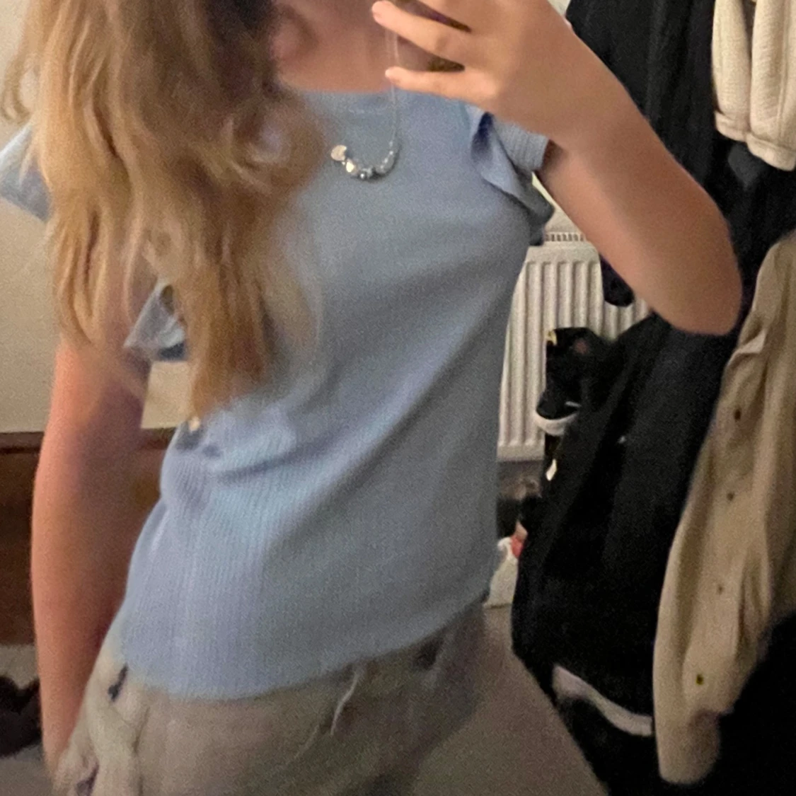 Blå ribbad topp från Zara - 93