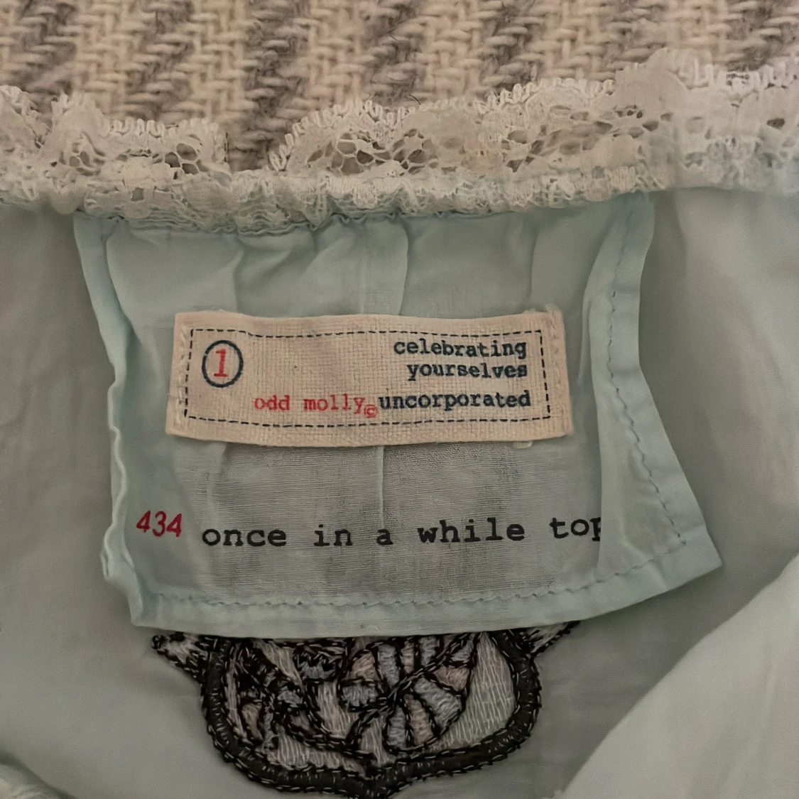 Ljusblått Odd Molly-linne - 93