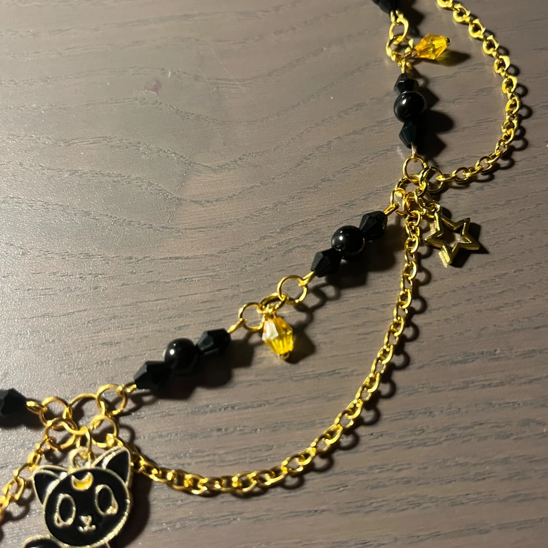 Black cat necklace  - 91
