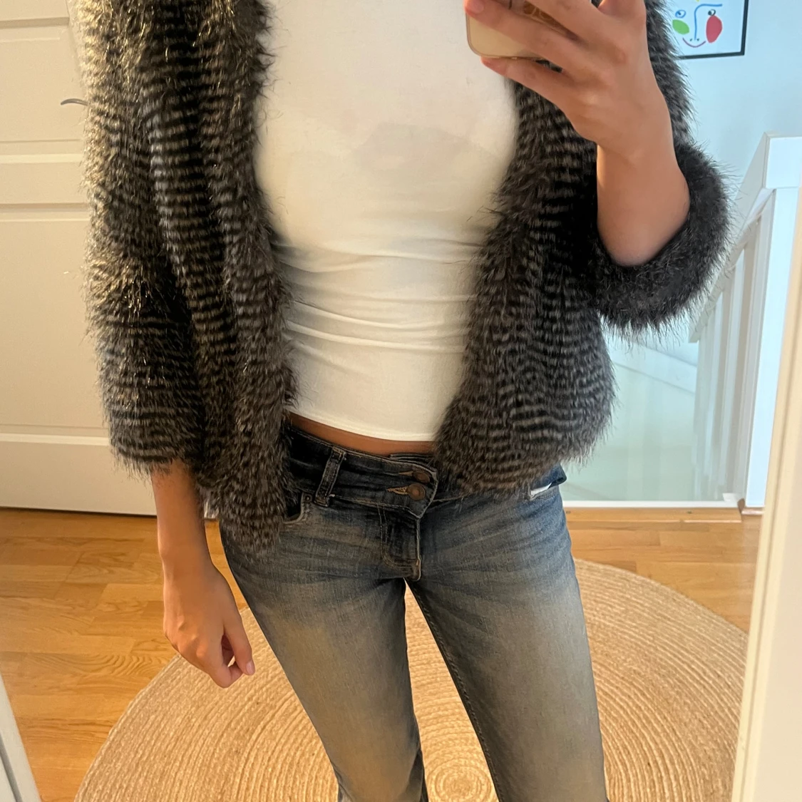 Grå pälsjacka från NA-KD - 91