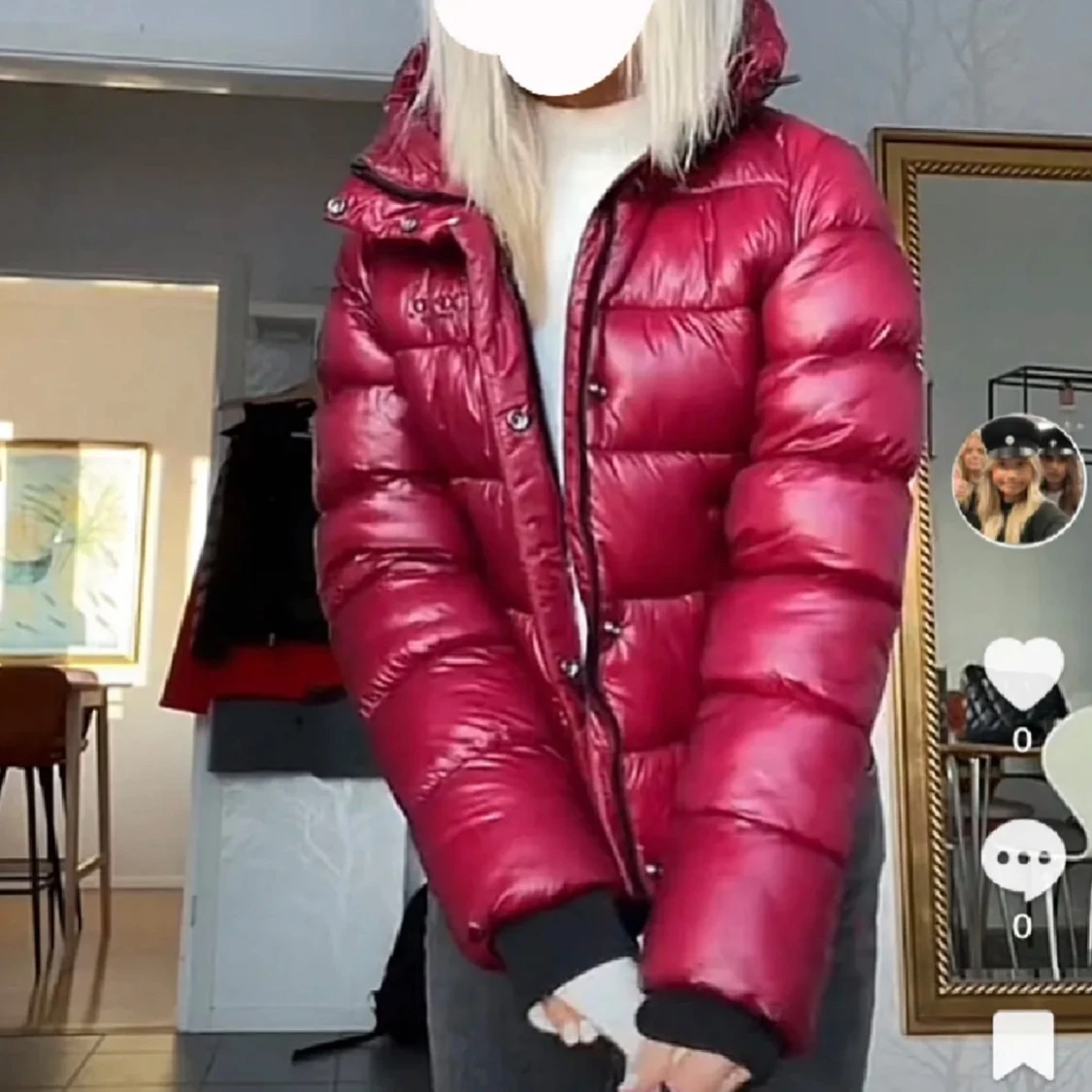 Röd pufferjacka - 2