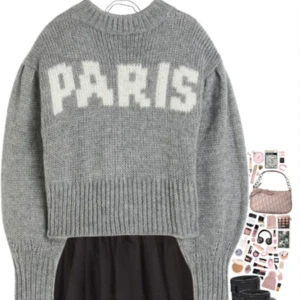 Stickad Tröja - Supersnygg PARIS tröja!