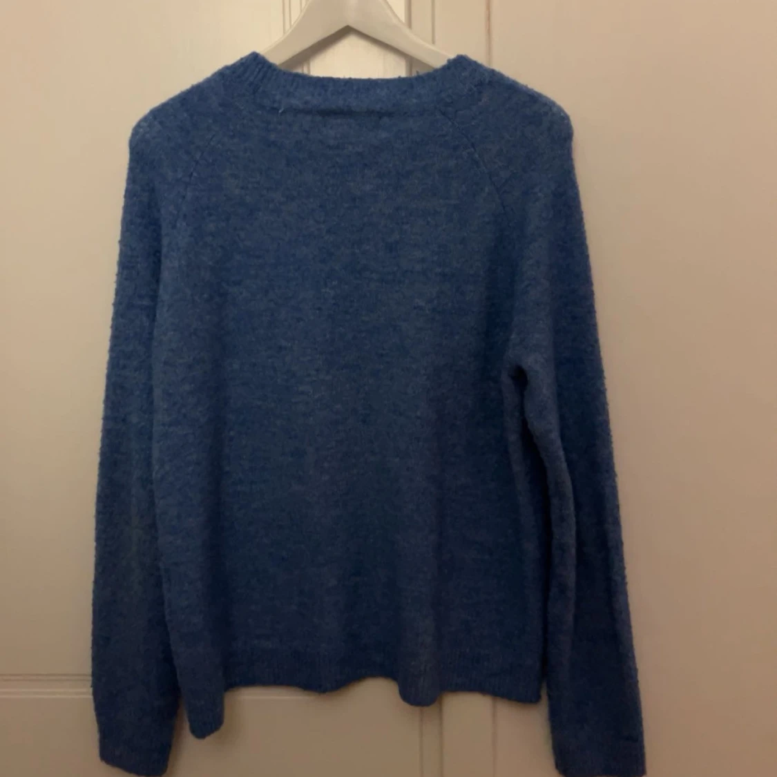 Blå stickad tröja från pieces  - 90