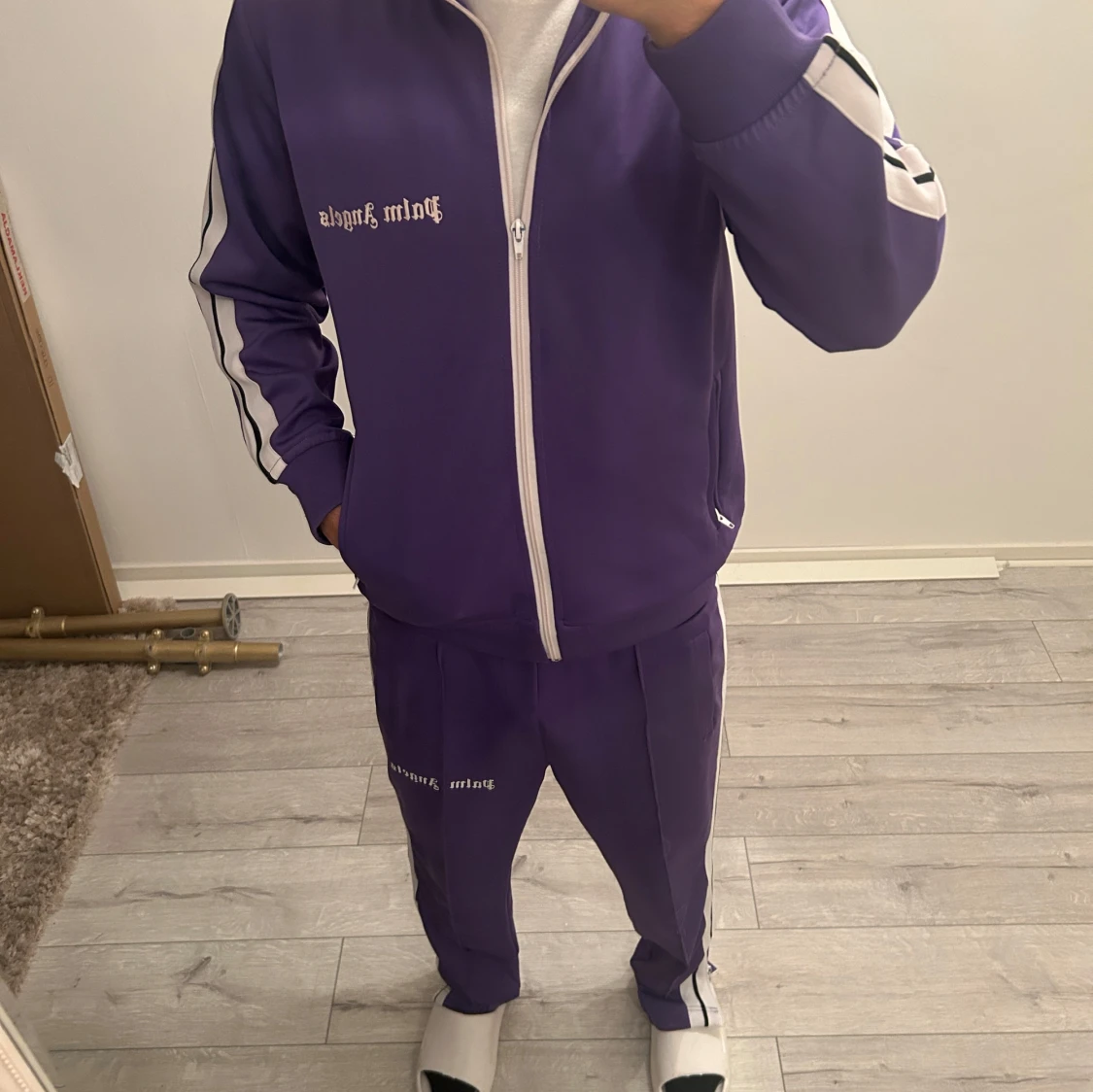 Lila träningsset från Palm Angels