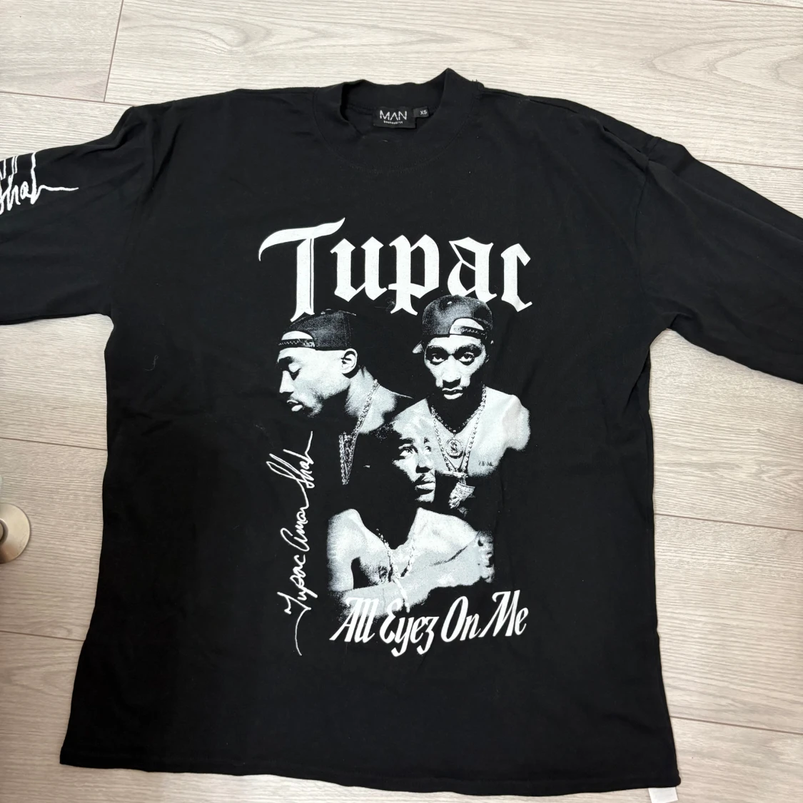 Oversized långärmad Tupac tröja