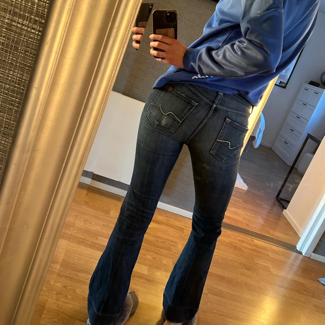 Lågmidjade bootcut jeans - 91
