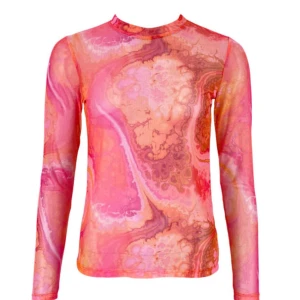 Färgglad långärmad topp från Black Colour - Jättefin meshtopp från black colour i storlek s/m🧡Använd 1 gång 