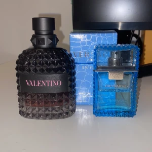 Valentino born in roma intense  och versace eau fraiche - Valentino born in roma intense 83/100ml = 850kr Versace man eau fraiche 25/50ml Säljer båda för 990kr  