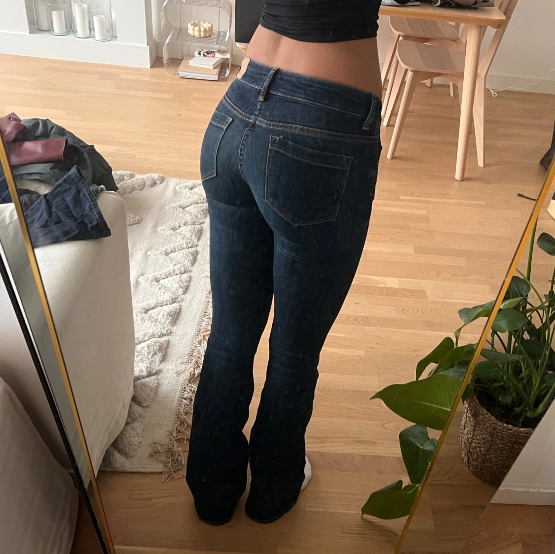 low waist bootcut jeans  - 90