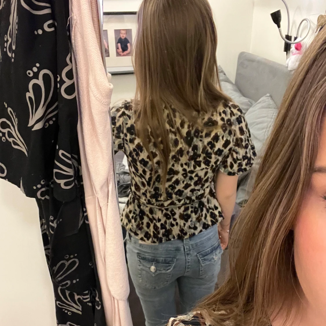 Leopardmönstrad omlottopp - 4