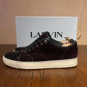 Lanvin Skor - Hej! Säljer mina Lanvin skor i UK 8 som passar storlek 42-43 prima ballerina. Det finns små defekter på velveten som syns på bilderna. Box medföljer.