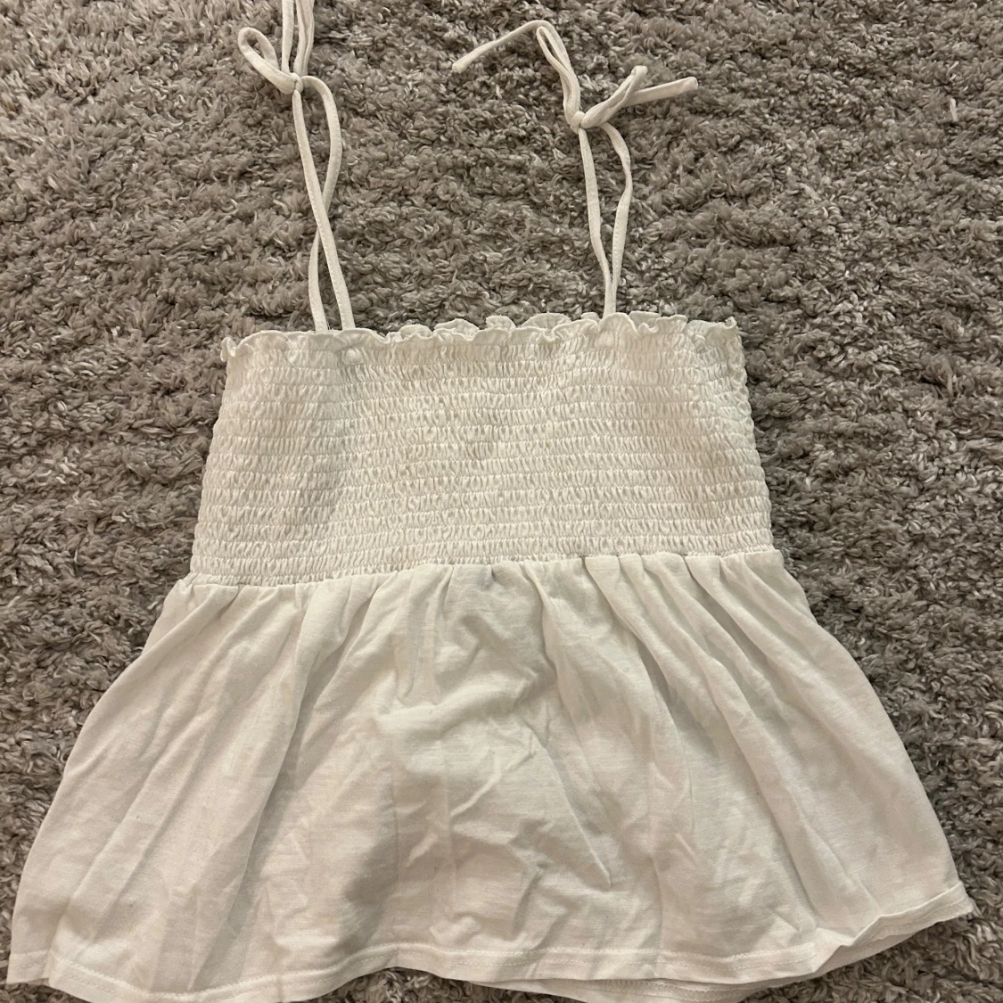 Vit ärmlös topp från Vero Moda