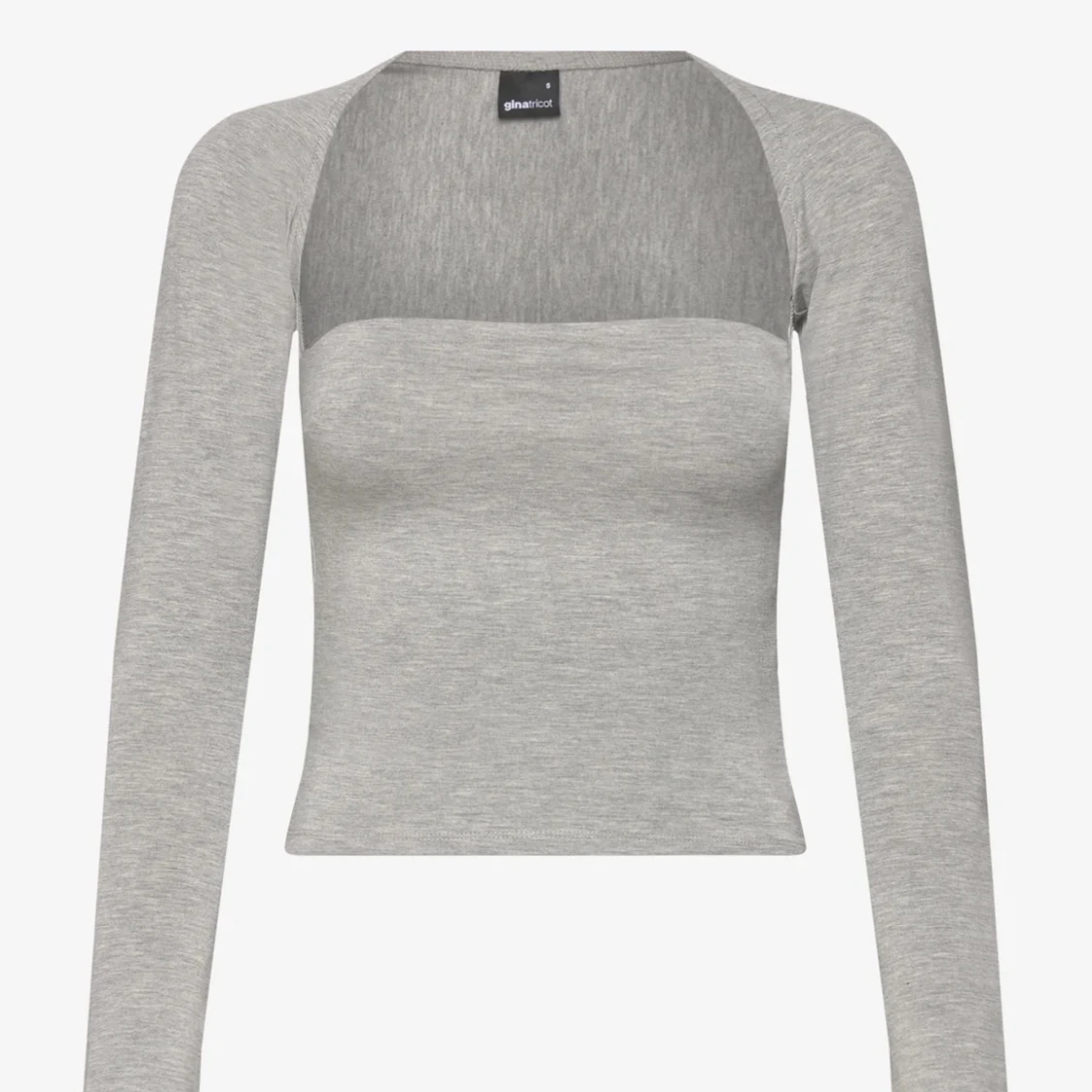 Grå långärmad topp från Gina