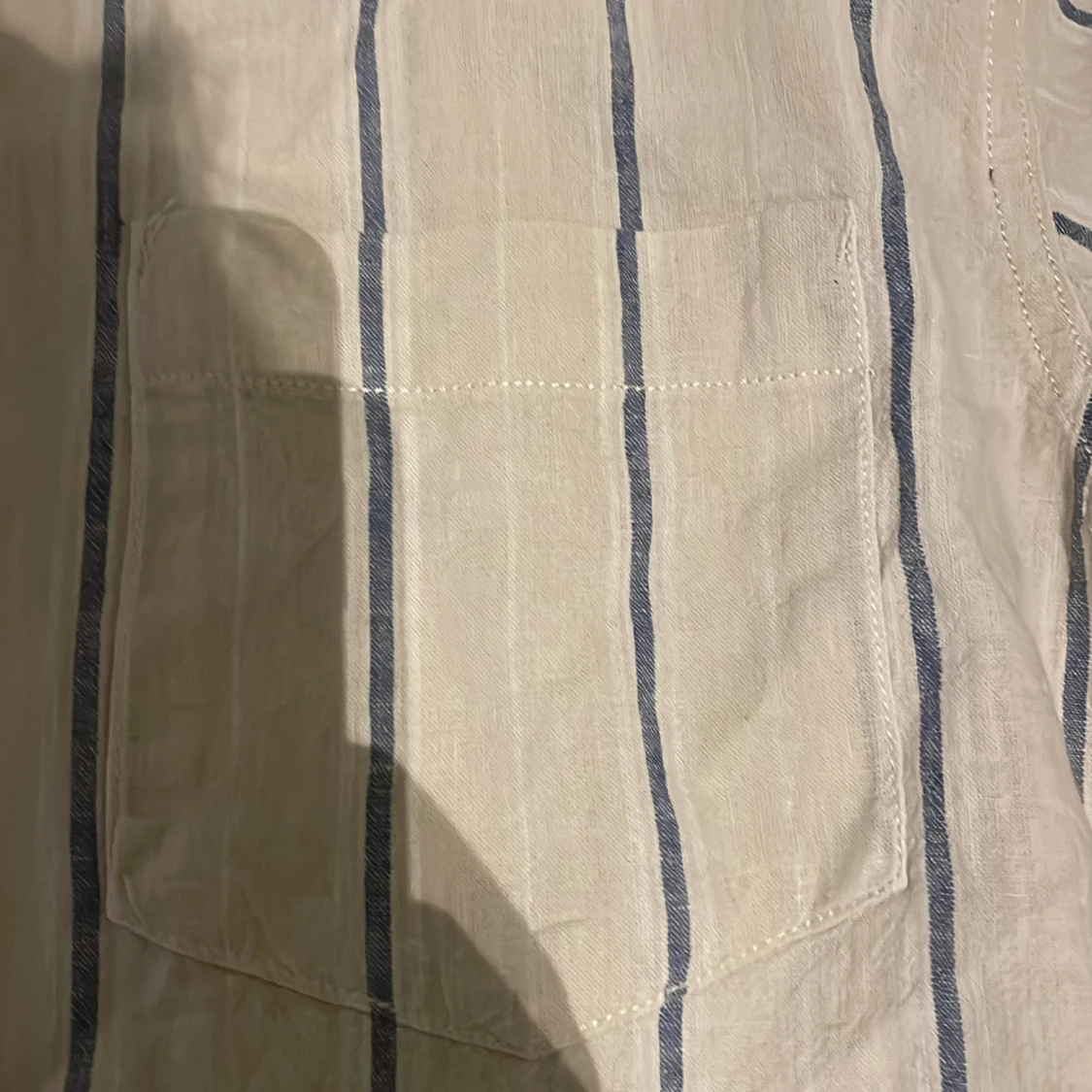 Grish Randig skjorta i linne/bomullsblandning från Cubus  - 1