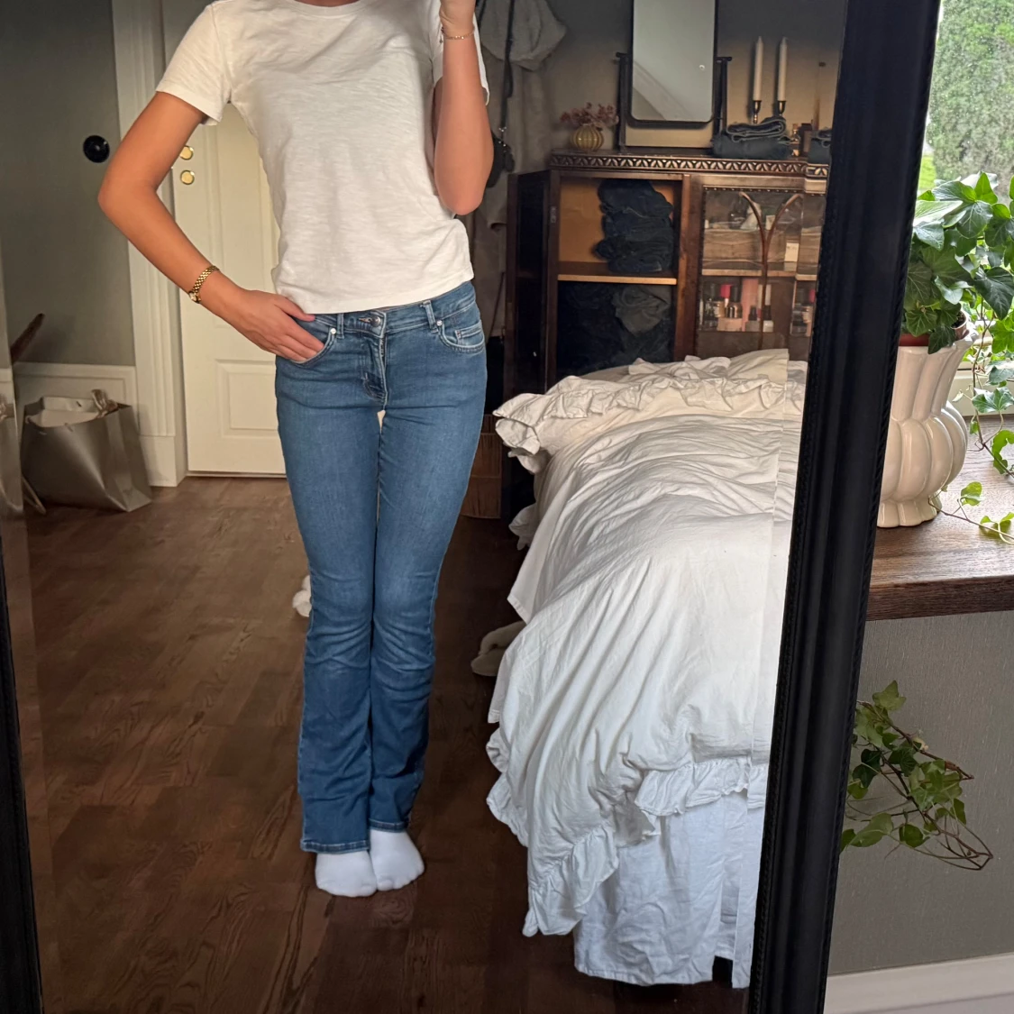 Lågmidjade jeans
