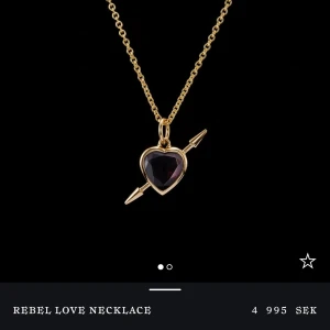 Maria Nilsdotter halsband - Säljer mitt halsband från Maria Nilsdotter! I väldigt fint skick och knappt använd då jag är silvertjej. Fick den i present för 1 år sedan så är osäker på längden på kedjan men tror det är 45. Nypris ca 5000:- Kommer med originalboxar men ej kvitto.