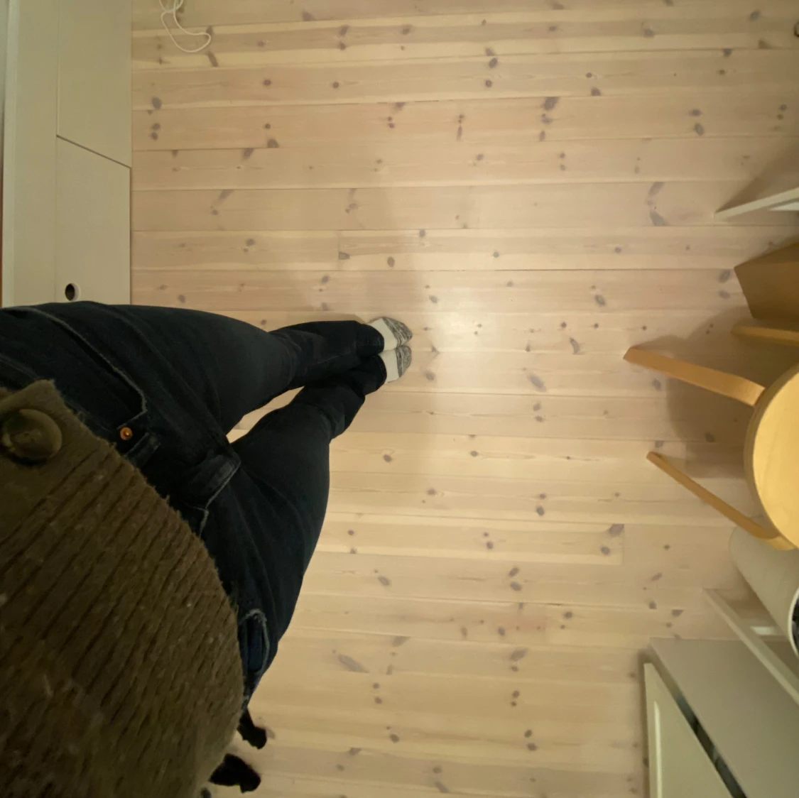 Mörkblåa bootcut jeans  - 91