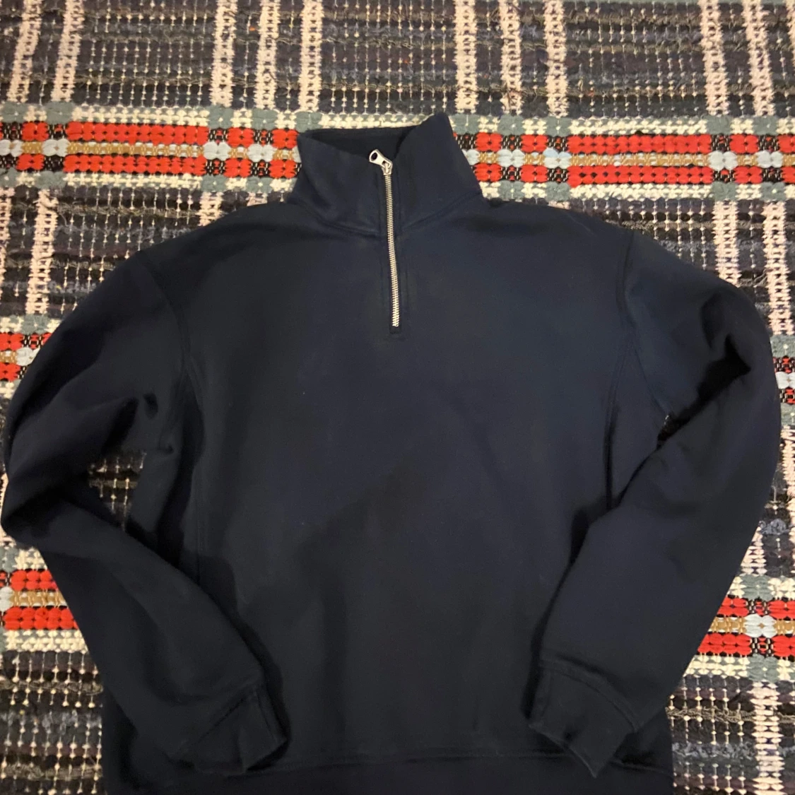Mörkblå half zip