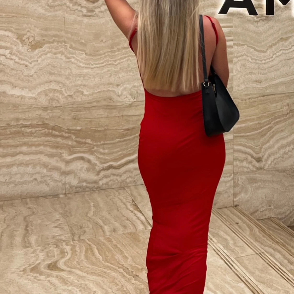 Röd långklänning - 1