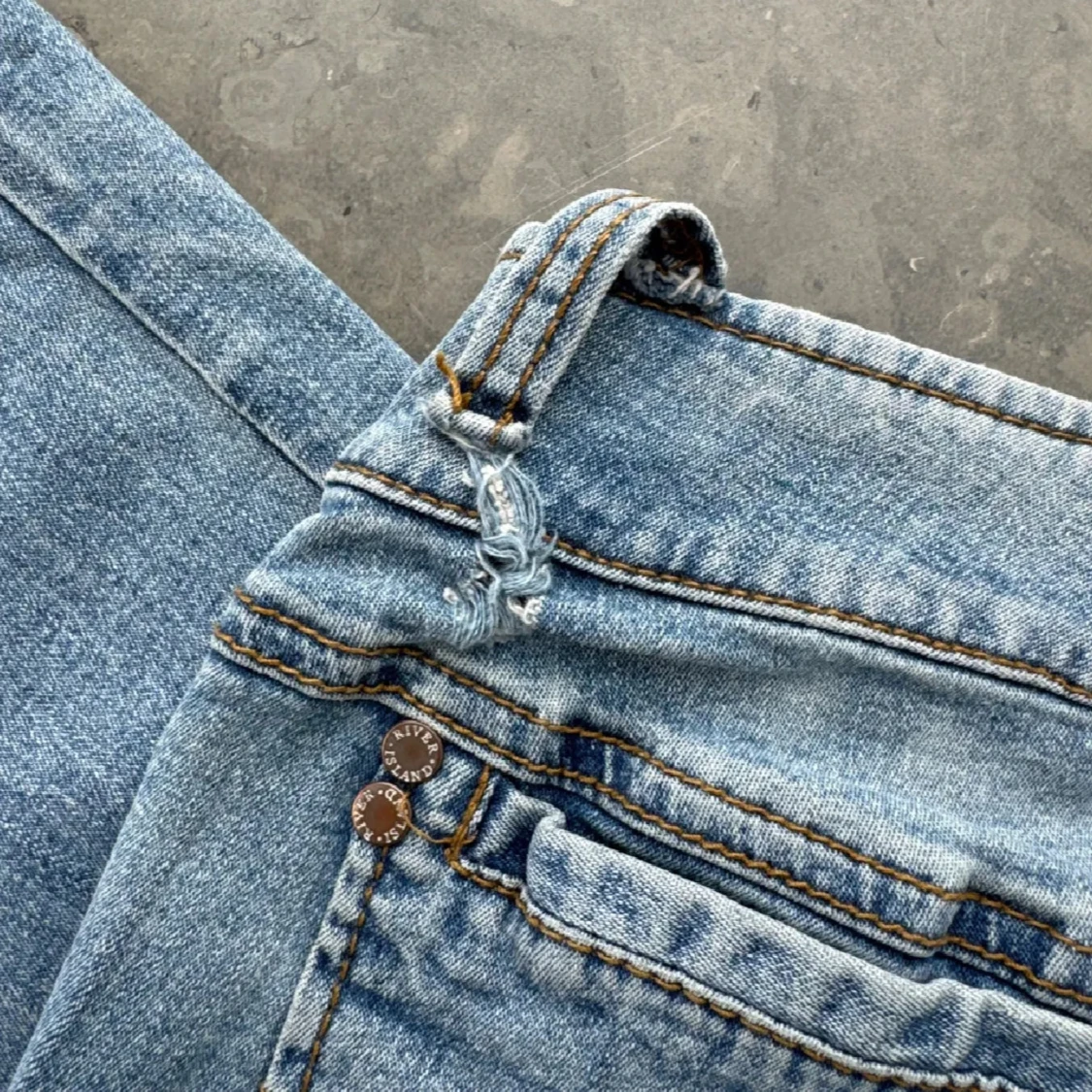 Blå bootcut jeans - 3