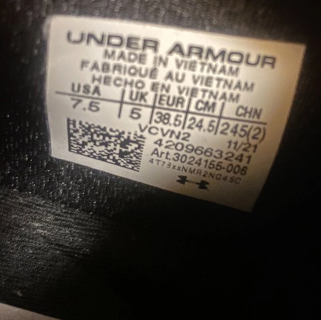 Under armour löpar skor  - 92