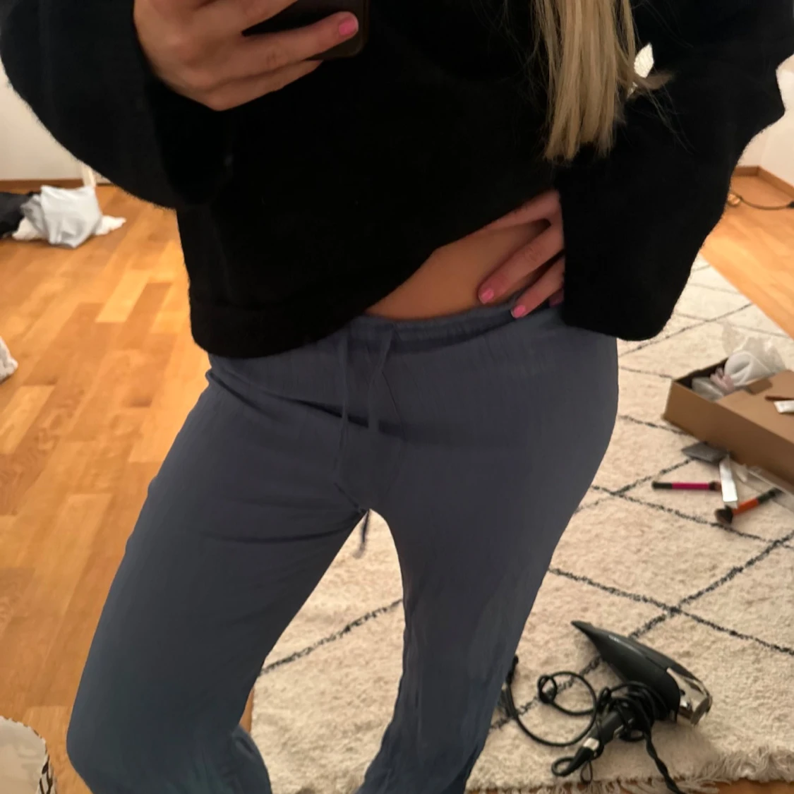 Blå byxor från Zara, XS - 91