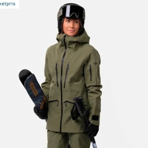 Skidjacka från eqpe - Säljer denna skaljacka från eqpe pågrund av att jag kommer behöva avsluta min säsong och inte hinner använda den, helt ny med prislappen kvar. Är en xxs men sitter som en s/xs.
