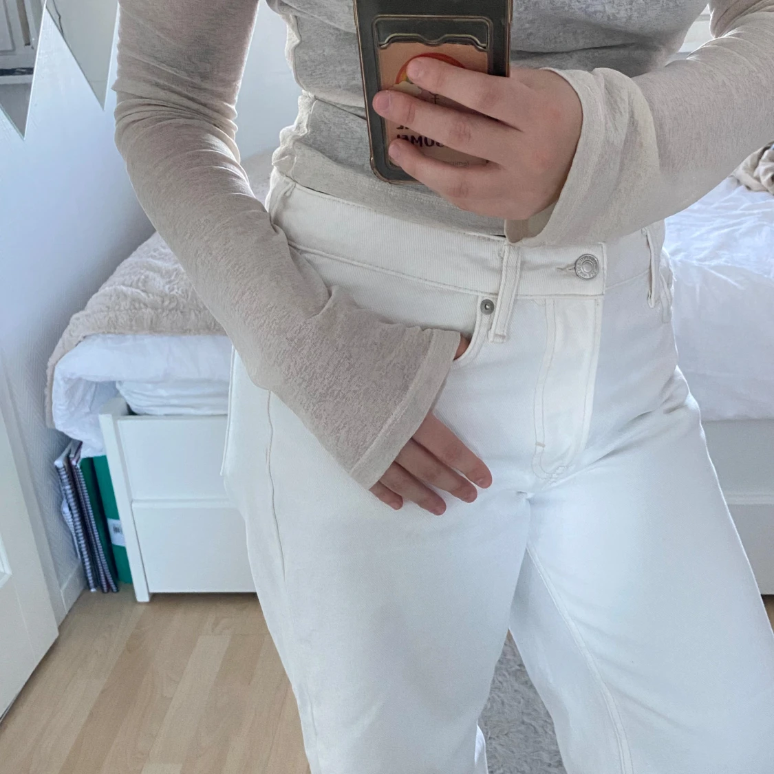 Beige långärmad topp från NLY Trend - 90