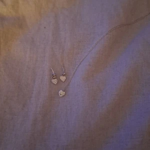 Örhängen och halsband - Säljer matchande örhängen och halsband i silver. Jätte fina o söta!🫰🏼💞
