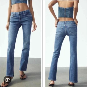 zara jeans - säljer mina jätte snygga zara bootcut low waits jeans då jag har tröttnat och dom ligger bara i garderoben. köptes för 400 men säljer för 200🥰 skriv om du har några funderingar! 