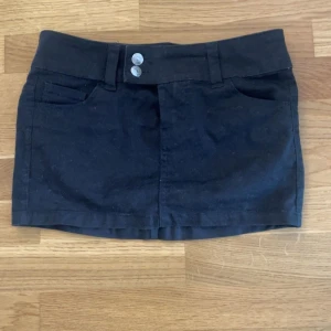 Jeans kjol - Mini svart kjol 