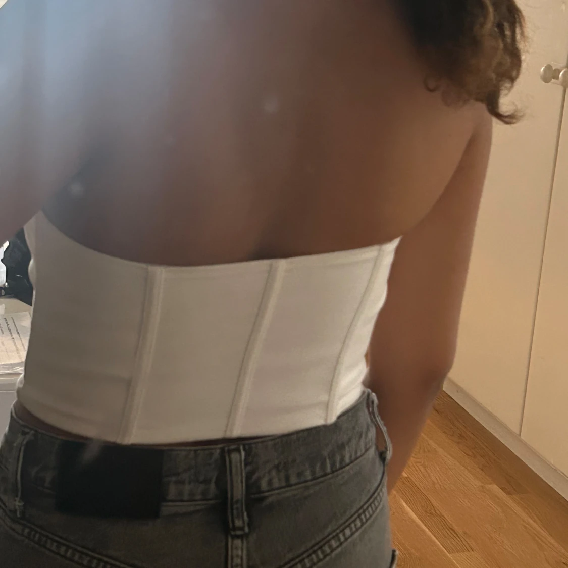 Vit korsett-topp - 93