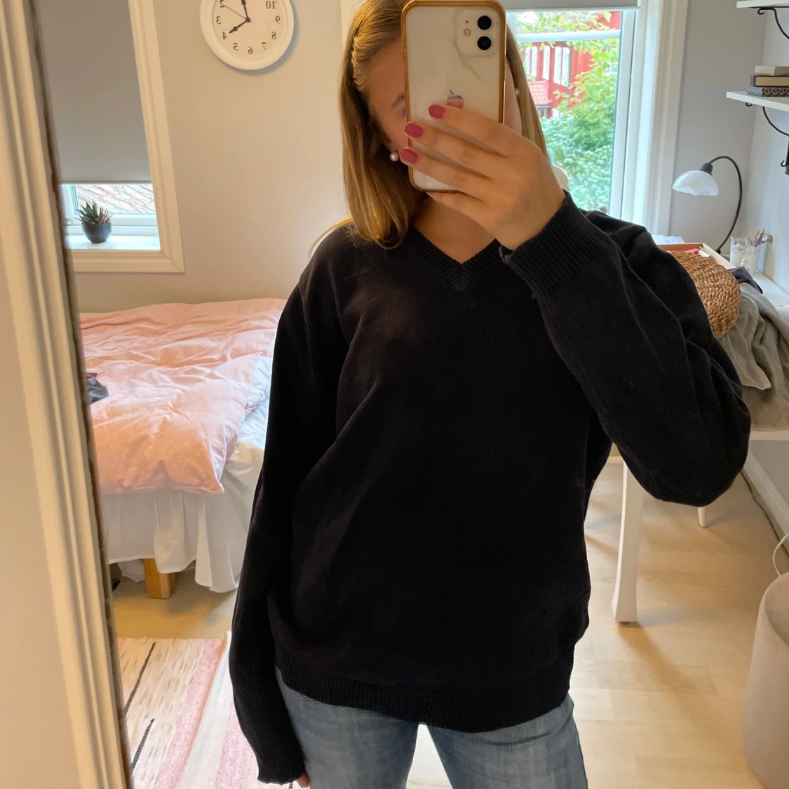 Marinblå tröja - 90