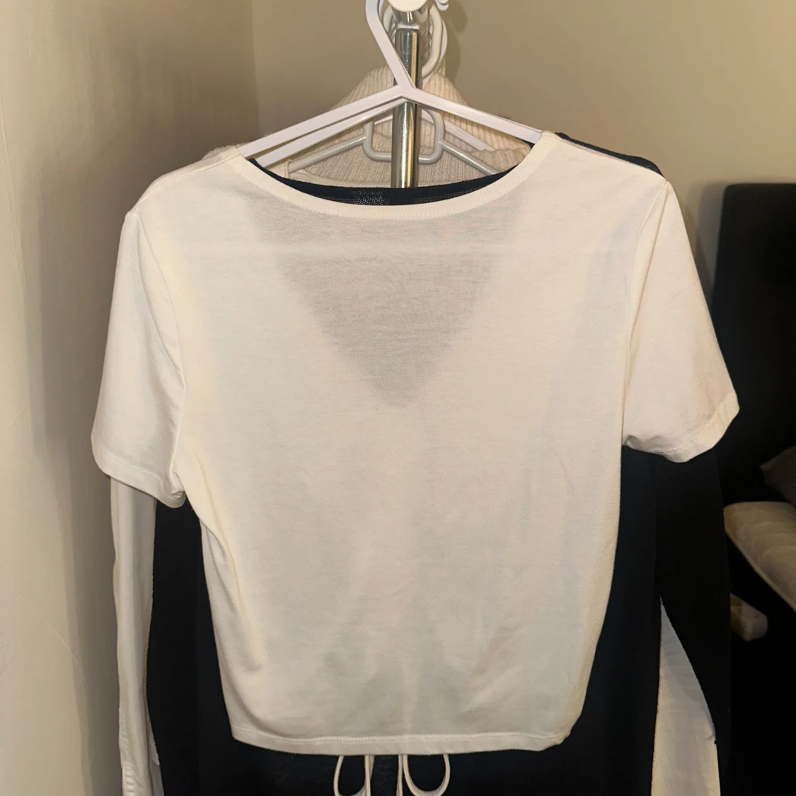 enkel vit t-shirt - 90